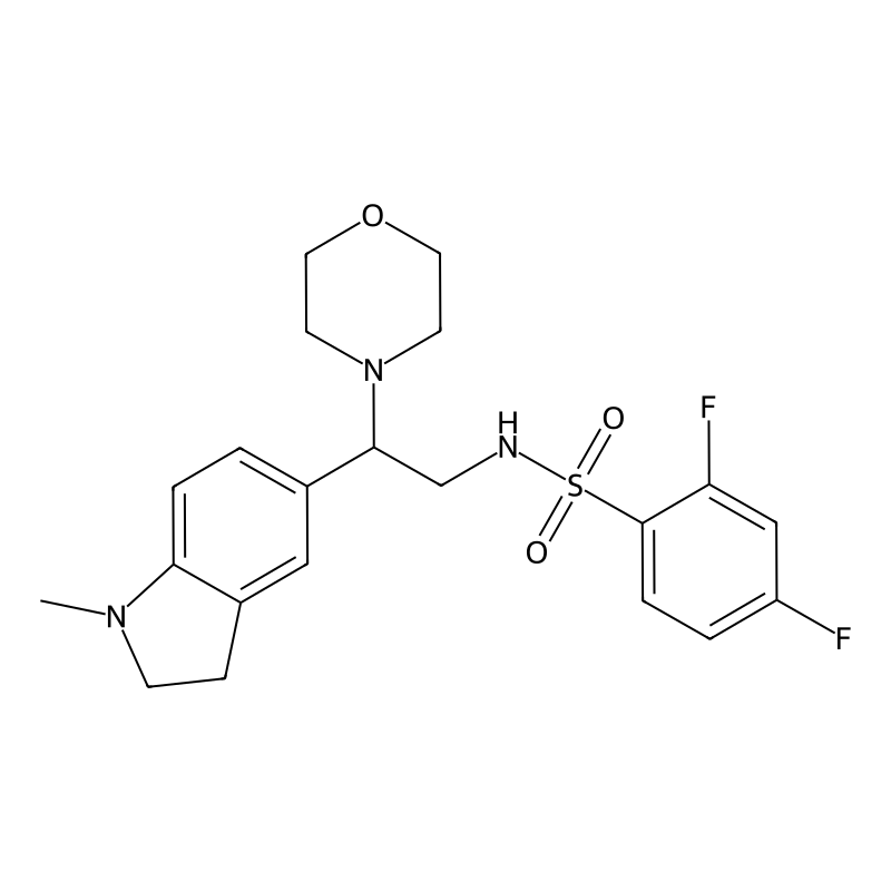2,4-difluoro-N-(2-(1-methylindolin-5-yl)-2-morphol...