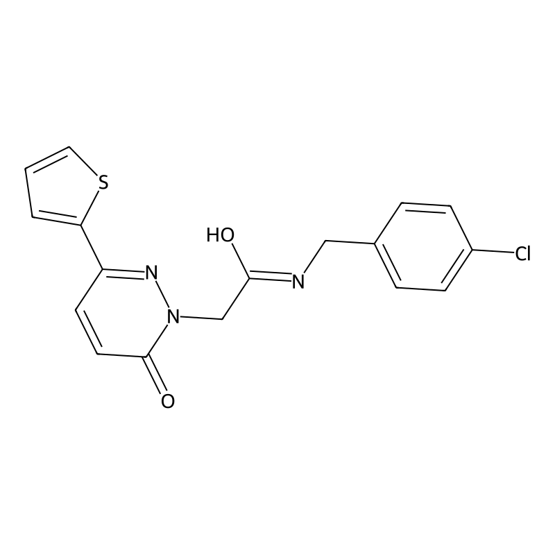 N-[(4-chlorophenyl)methyl]-2-(6-oxo-3-thiophen-2-y...