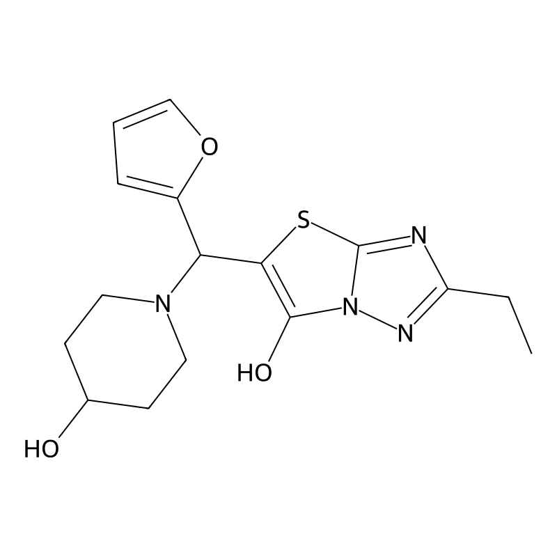 2-Ethyl-5-(furan-2-yl(4-hydroxypiperidin-1-yl)meth...