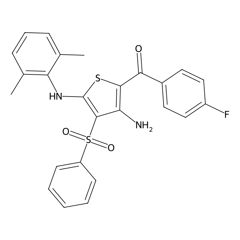 3-(BENZENESULFONYL)-N2-(2,6-DIMETHYLPHENYL)-5-(4-F...