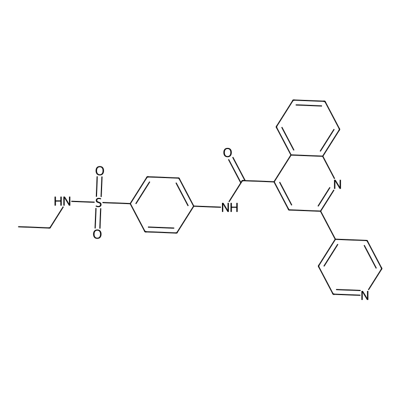 N-[4-(ethylsulfamoyl)phenyl]-2-(pyridin-4-yl)quino...