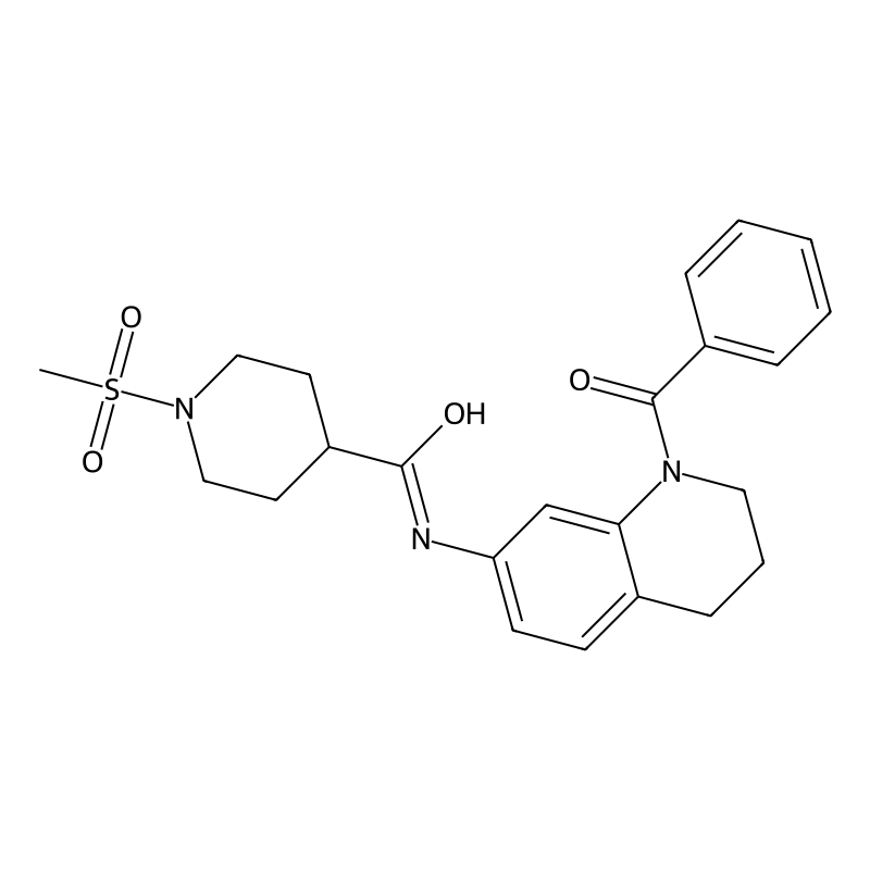 N-(1-benzoyl-1,2,3,4-tetrahydroquinolin-7-yl)-1-(m...