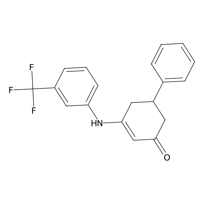 5-Phenyl-3-{[3-(trifluoromethyl)phenyl]amino}cyclo...