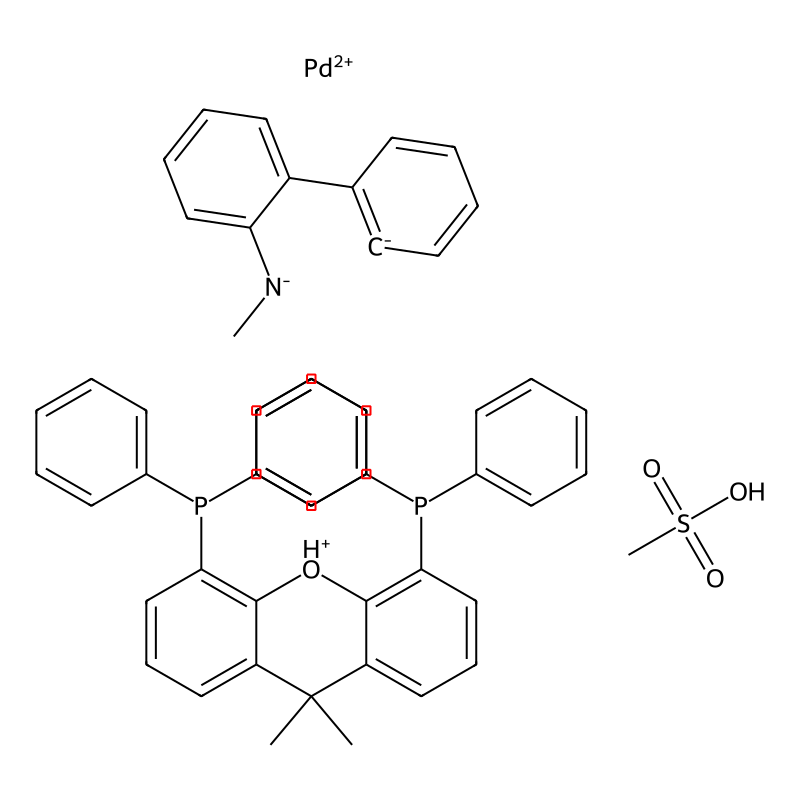 (5-Diphenylphosphanyl-9,9-dimethylxanthen-4-yl)-diphenylphosphanium;methanesulfonic acid;methyl-(2-phenylphenyl)azanide;palladium(2+)