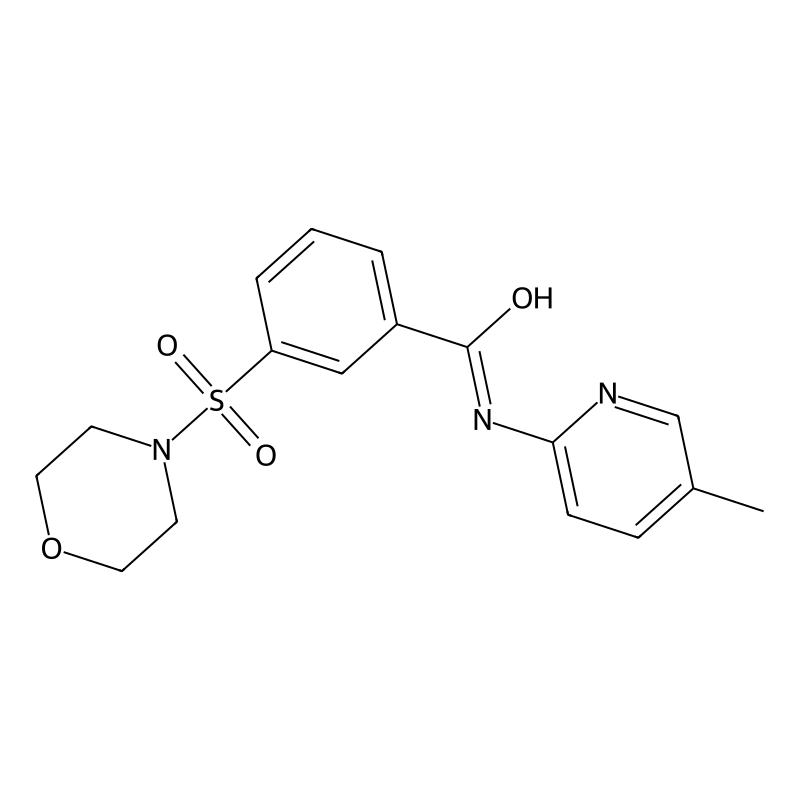 N-(5-methylpyridin-2-yl)-3-(morpholine-4-sulfonyl)...
