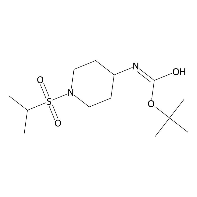 tert-Butyl 1-(isopropylsulfonyl)piperidin-4-ylcarb...