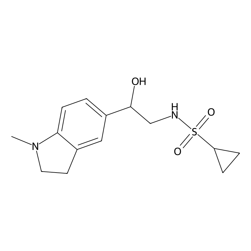 N-(2-hydroxy-2-(1-methylindolin-5-yl)ethyl)cyclopr...