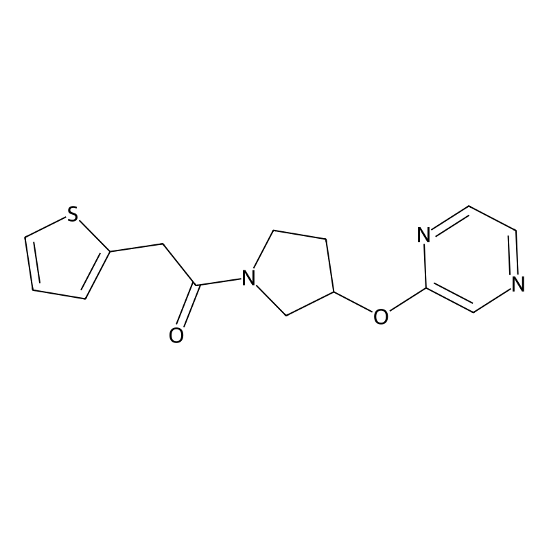 1-(3-(Pyrazin-2-yloxy)pyrrolidin-1-yl)-2-(thiophen...