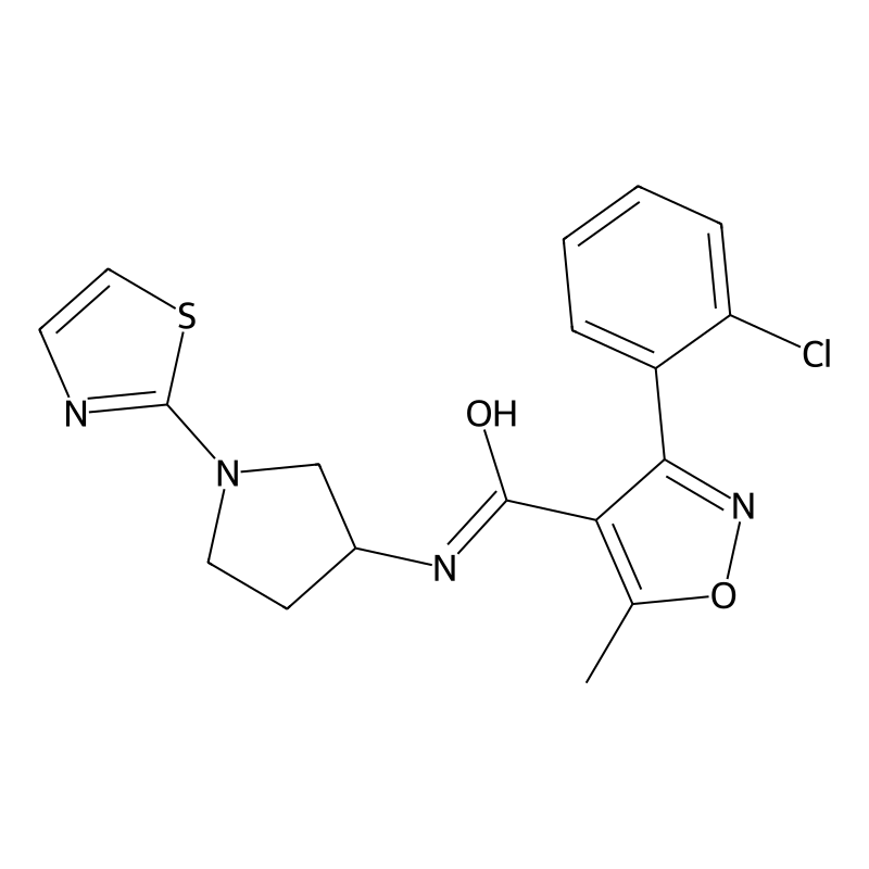 3-(2-chlorophenyl)-5-methyl-N-(1-(thiazol-2-yl)pyr...