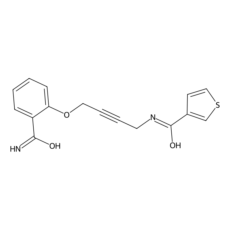 N-(4-(2-carbamoylphenoxy)but-2-yn-1-yl)thiophene-3...