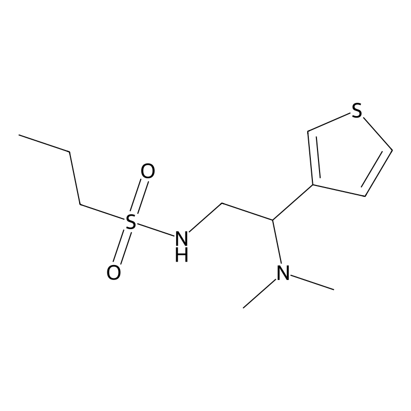 N-(2-(dimethylamino)-2-(thiophen-3-yl)ethyl)propan...