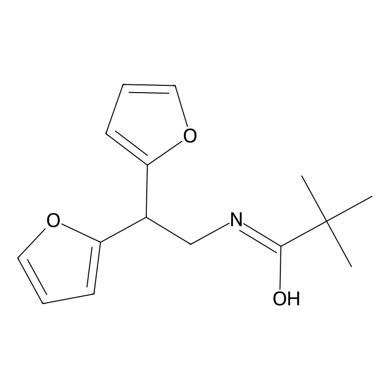 N-[2,2-bis(furan-2-yl)ethyl]-2,2-dimethylpropanami...