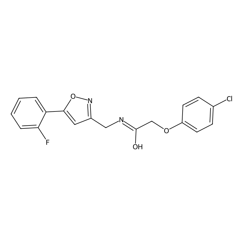 Buy 2-(4-chlorophenoxy)-N-((5-(2-fluorophenyl)isoxazol-3-yl)methyl ...