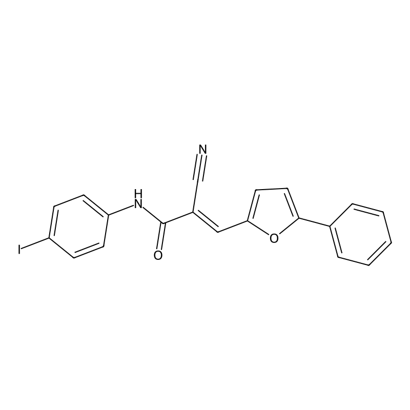 (E)-2-cyano-N-(4-iodophenyl)-3-(5-phenylfuran-2-yl...