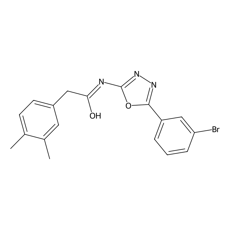 N-[5-(3-bromophenyl)-1,3,4-oxadiazol-2-yl]-2-(3,4-...