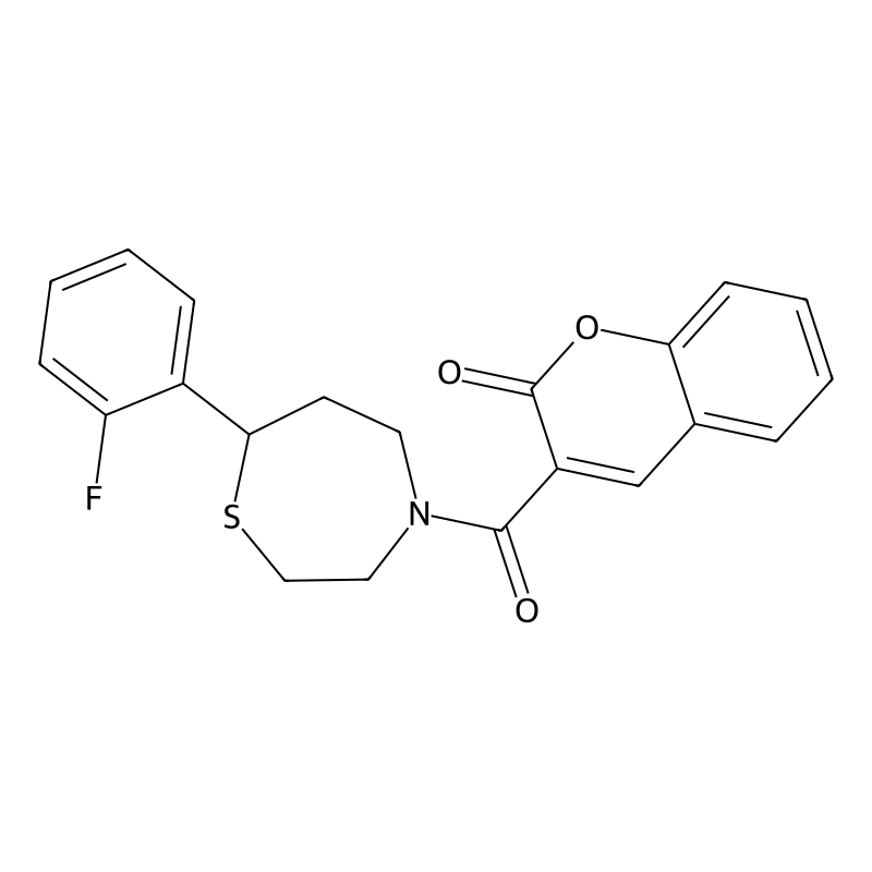 3-(7-(2-fluorophenyl)-1,4-thiazepane-4-carbonyl)-2...