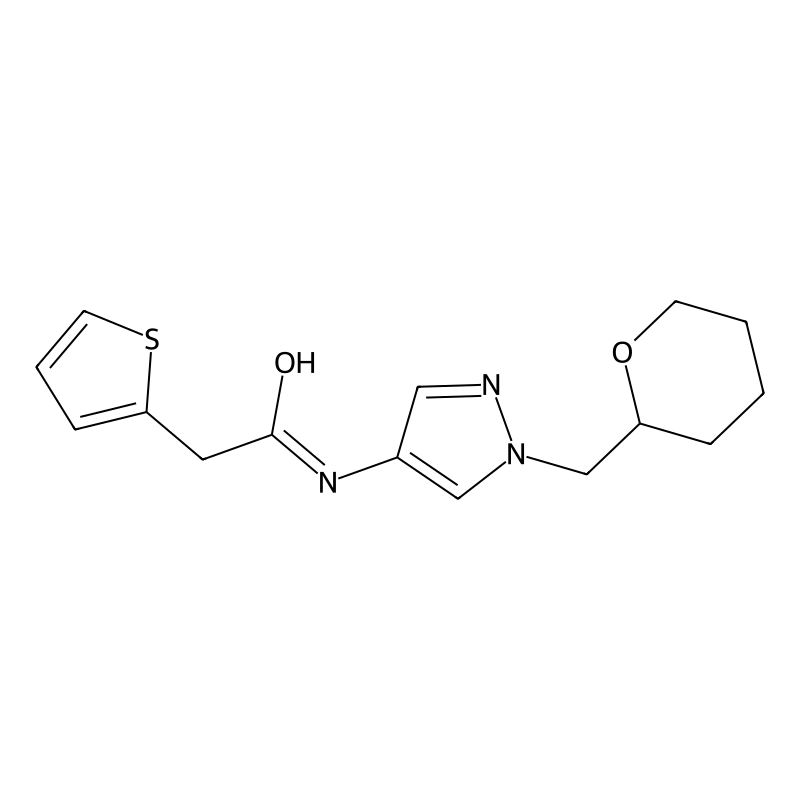 N-{1-[(oxan-2-yl)methyl]-1H-pyrazol-4-yl}-2-(thiop...