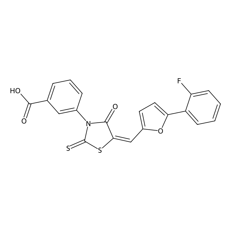 (E)-3-(5-((5-(2-fluorophenyl)furan-2-yl)methylene)...