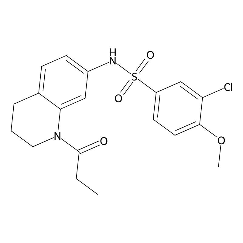 3-chloro-4-methoxy-N-(1-propanoyl-1,2,3,4-tetrahyd...