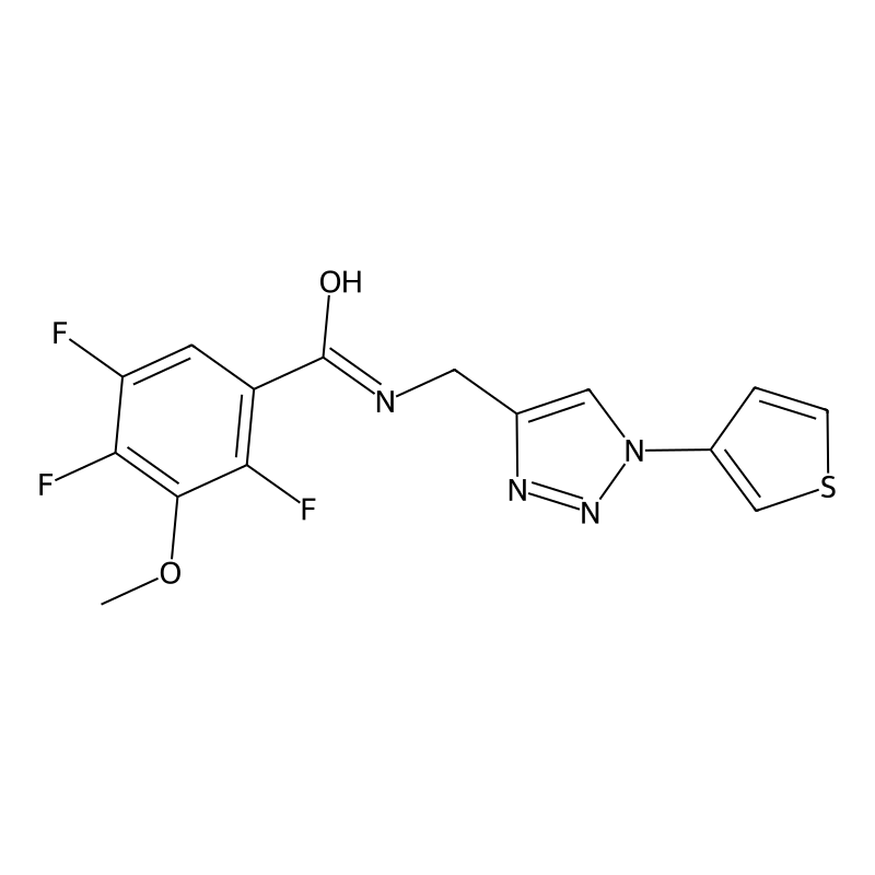 2,4,5-trifluoro-3-methoxy-N-((1-(thiophen-3-yl)-1H...