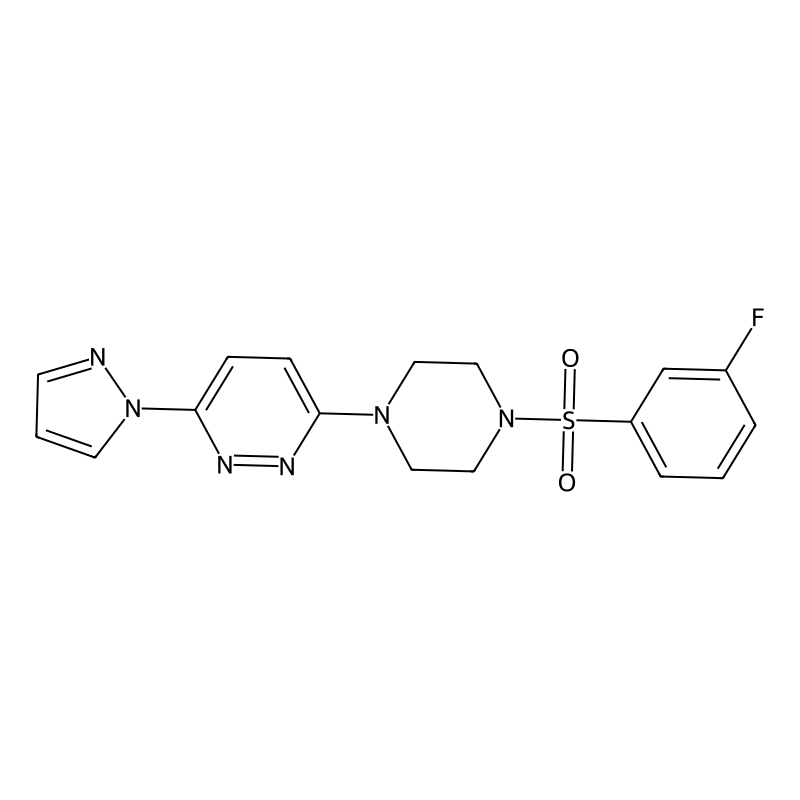 3-(4-((3-fluorophenyl)sulfonyl)piperazin-1-yl)-6-(...