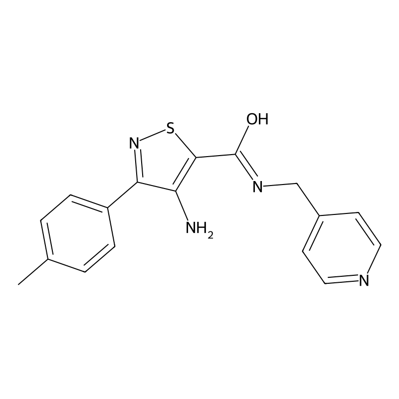 4-amino-N-(pyridin-4-ylmethyl)-3-(p-tolyl)isothiaz...