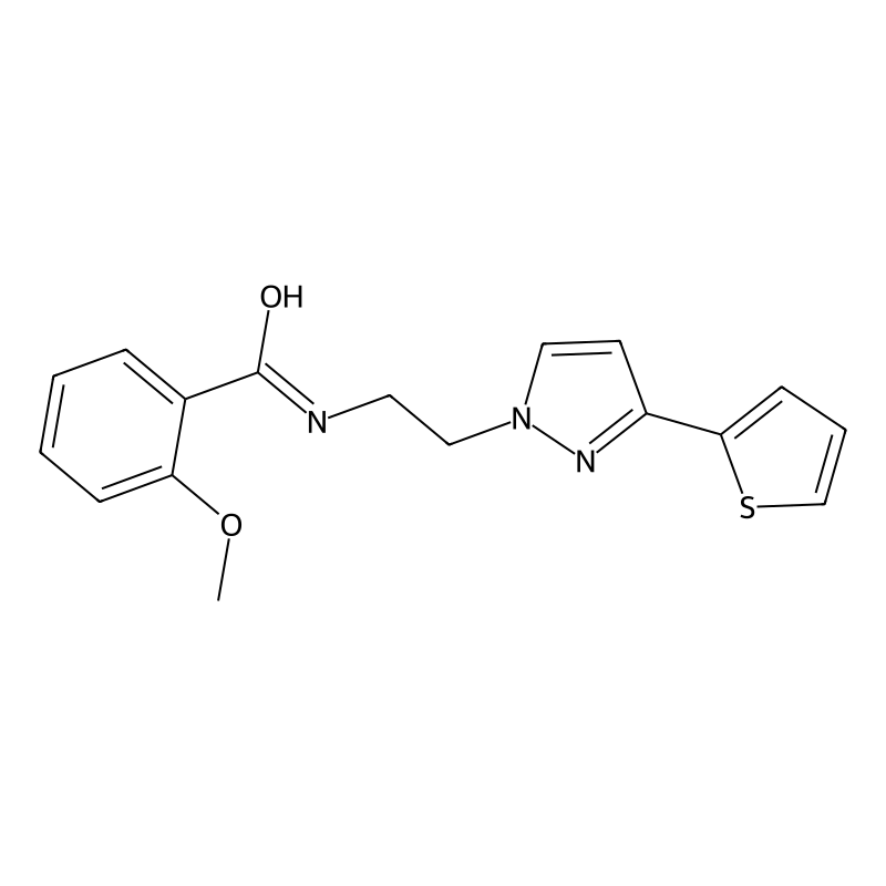 2-methoxy-N-(2-(3-(thiophen-2-yl)-1H-pyrazol-1-yl)...