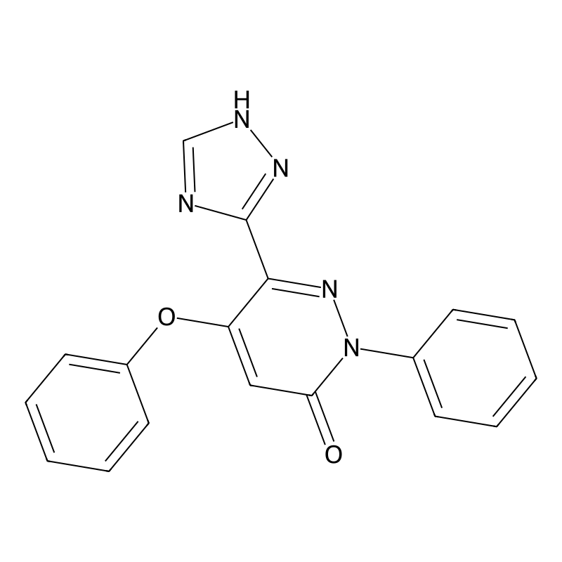 5-phenoxy-2-phenyl-6-(1H-1,2,4-triazol-3-yl)-3(2H)...