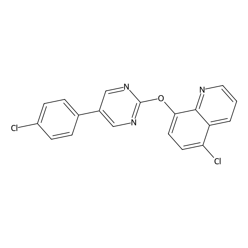 5-Chloro-8-{[5-(4-chlorophenyl)-2-pyrimidinyl]oxy}...