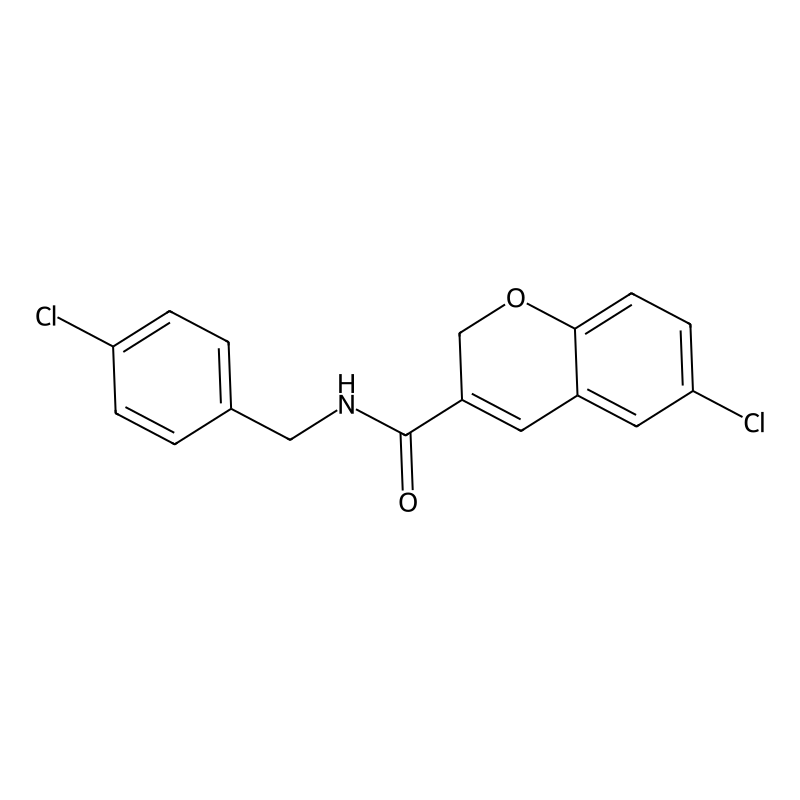 6-chloro-N-[(4-chlorophenyl)methyl]-2H-chromene-3-...