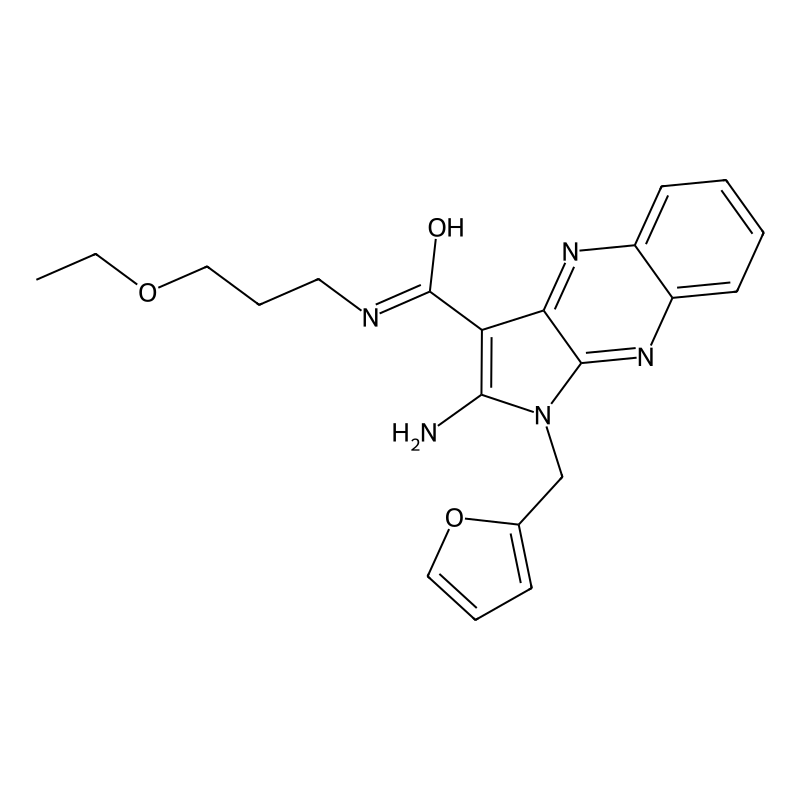 2-amino-N-(3-ethoxypropyl)-1-(furan-2-ylmethyl)-1H...