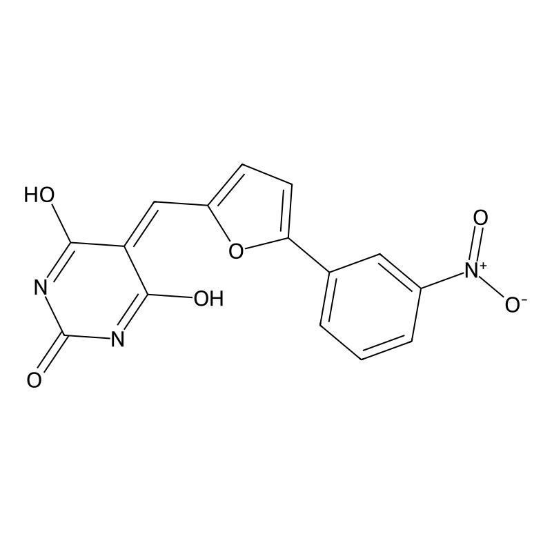 5-((5-(3-nitrophenyl)furan-2-yl)methylene)pyrimidi...