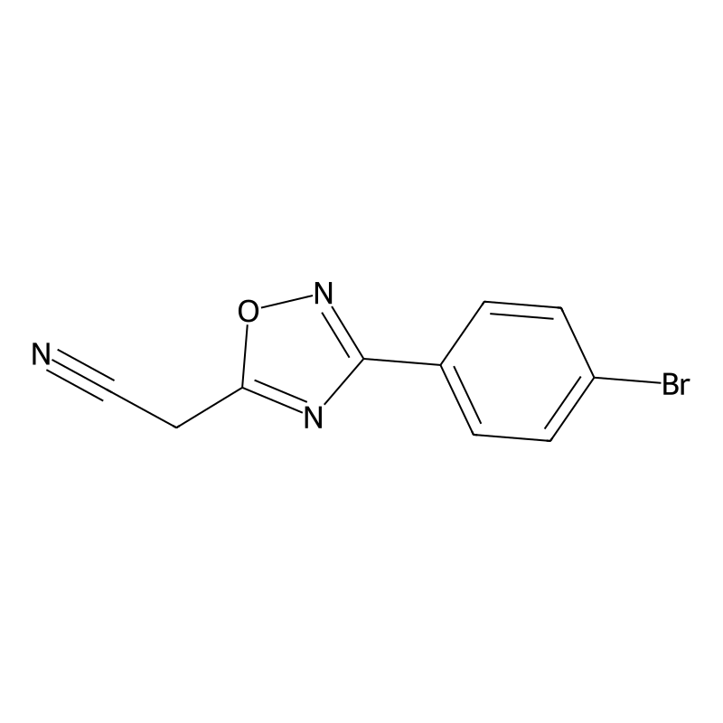 2-[3-(4-Bromophenyl)-1,2,4-oxadiazol-5-yl]acetonit...