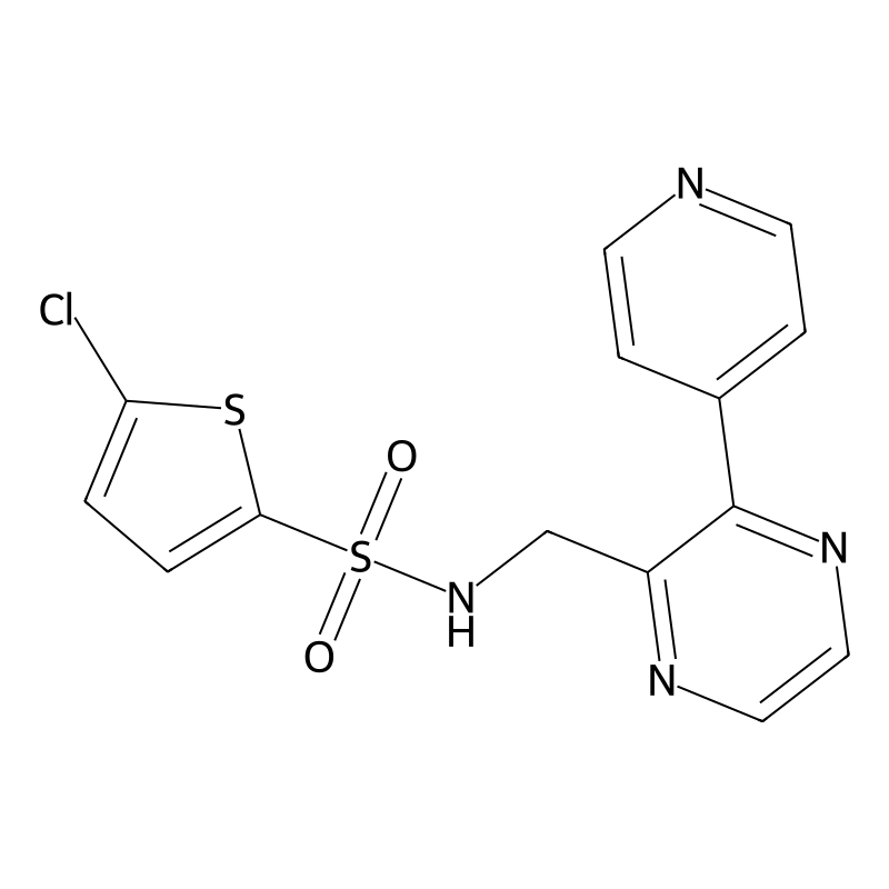 5-chloro-N-{[3-(pyridin-4-yl)pyrazin-2-yl]methyl}t...