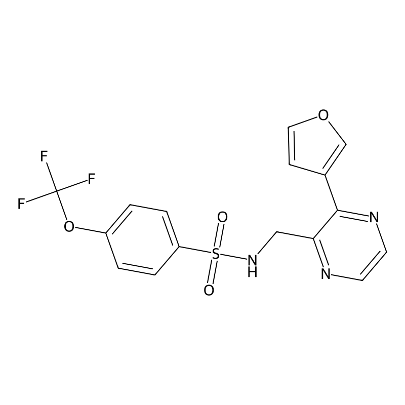 N-((3-(furan-3-yl)pyrazin-2-yl)methyl)-4-(trifluor...