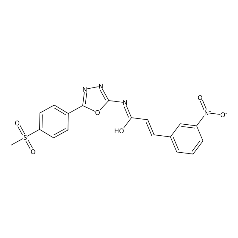 (E)-N-(5-(4-(methylsulfonyl)phenyl)-1,3,4-oxadiazo...