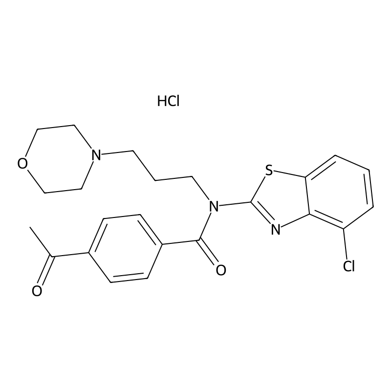 4-acetyl-N-(4-chlorobenzo[d]thiazol-2-yl)-N-(3-mor...