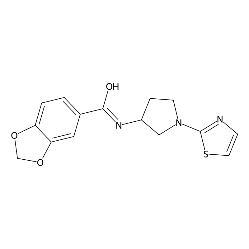 N-(1-(thiazol-2-yl)pyrrolidin-3-yl)benzo[d][1,3]di...
