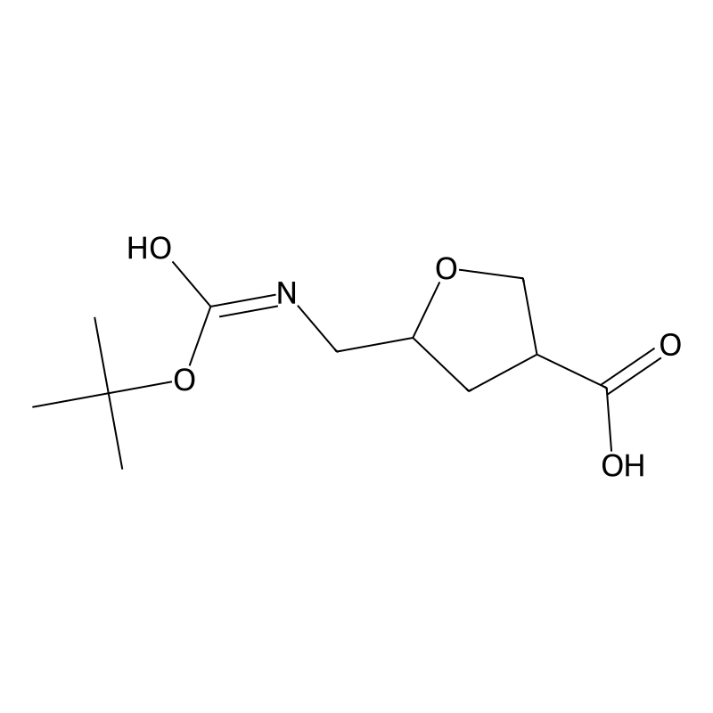 5-({[(tert-butoxy)carbonyl]amino}methyl)oxolane-3-...