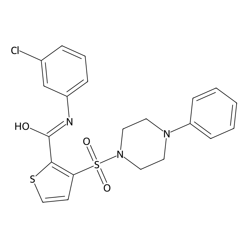 N-(3-chlorophenyl)-3-[(4-phenylpiperazin-1-yl)sulf...