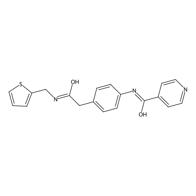 N-(4-(2-oxo-2-((thiophen-2-ylmethyl)amino)ethyl)ph...