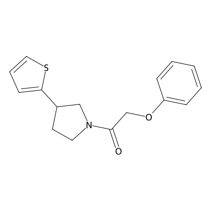 2-Phenoxy-1-(3-(thiophen-2-yl)pyrrolidin-1-yl)etha...