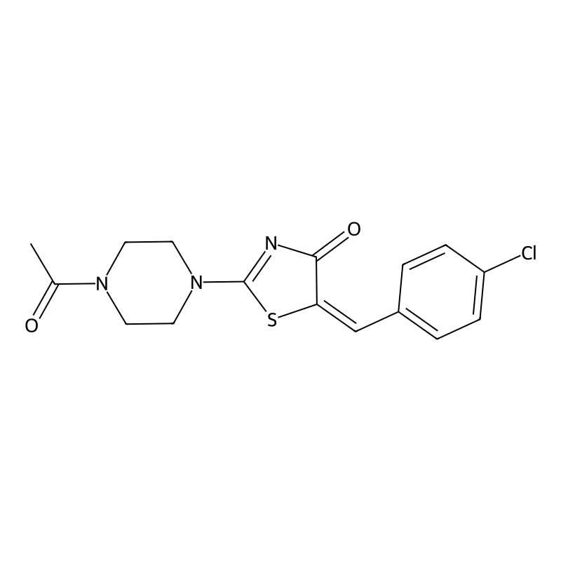 (E)-2-(4-acetylpiperazin-1-yl)-5-(4-chlorobenzylid...
