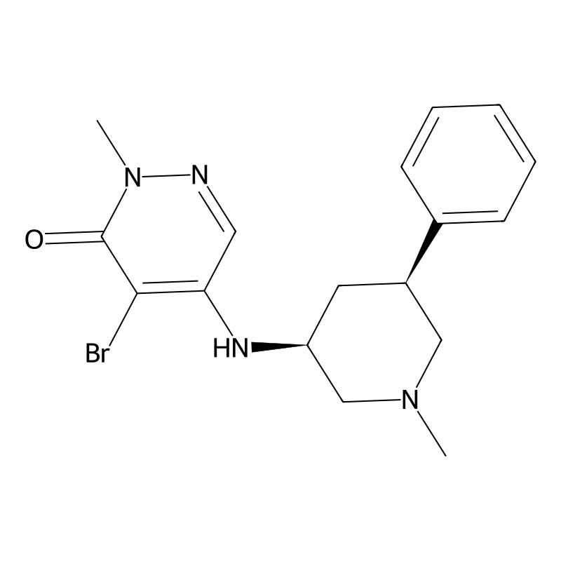 4-Bromo-2-methyl-5-[[(3S,5S)-1-methyl-5-phenylpiperidin-3-yl]amino]pyridazin-3-one