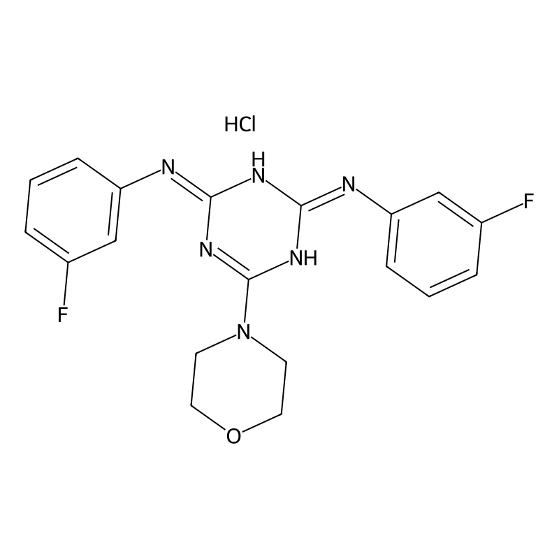 N2,N4-bis(3-fluorophenyl)-6-morpholino-1,3,5-triaz...