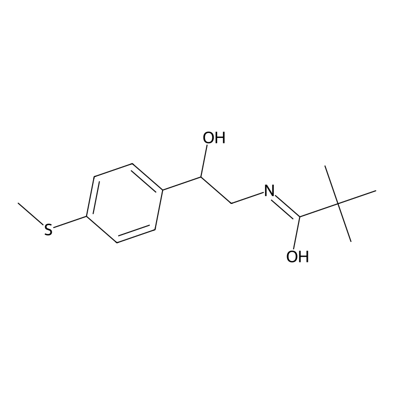 N-(2-hydroxy-2-(4-(methylthio)phenyl)ethyl)pivalam...