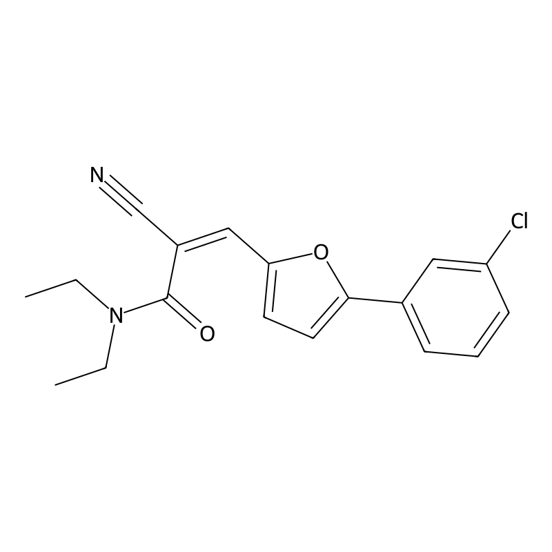 (Z)-3-(5-(3-chlorophenyl)furan-2-yl)-2-cyano-N,N-d...