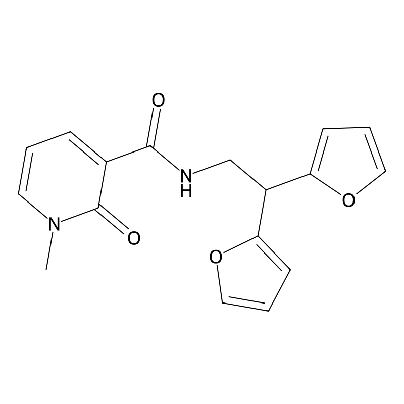 N-(2,2-di(furan-2-yl)ethyl)-1-methyl-2-oxo-1,2-dih...