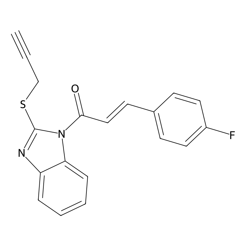 (E)-3-(4-fluorophenyl)-1-(2-(prop-2-yn-1-ylthio)-1...