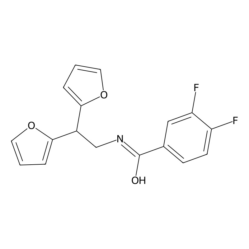 N-[2,2-bis(furan-2-yl)ethyl]-3,4-difluorobenzamide